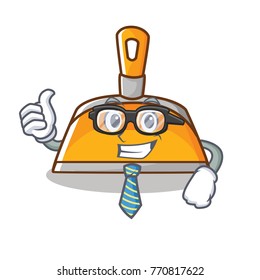 Businessman dustpan character cartoon style