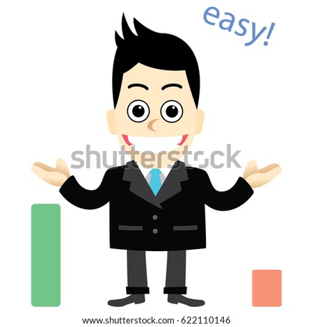 Businessman with easy.