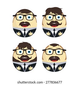 businessman egg doll set