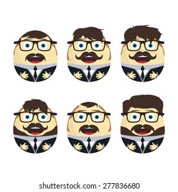 businessman egg doll set