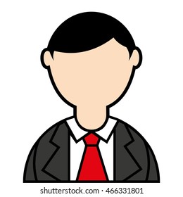 businessman elegant isolated icon vector illustration design
