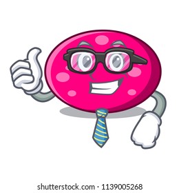 Businessman ellipse character cartoon style