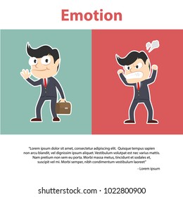 Businessman Emotion Infographic