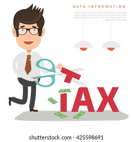 Businessman, employee concept design on clean background,vector