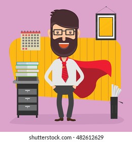 Businessman employee concept design on clean background,vector