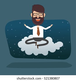 
Businessman employee concept design on clean background,vector