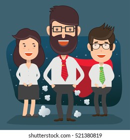 
Businessman employee concept design on clean background,vector