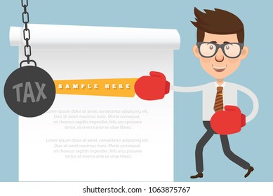 Businessman or employee concept vector design