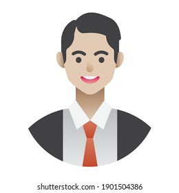 Businessman Employee Icon - Vector Illustration