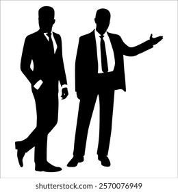 Businessman or Employee Silhouette vector illustration