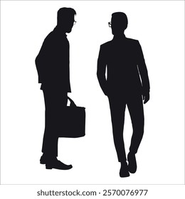 Businessman or Employee Silhouette vector illustration