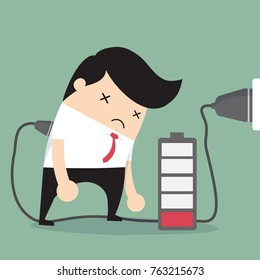 Businessman Energize vector