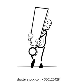 businessman exclamation mark