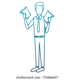 Businessman executive cartoon