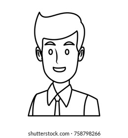Businessman executive cartoon icon vector illustration graphic design