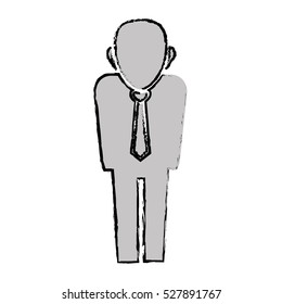 Businessman executive pictogram icon vector illustration graphic design