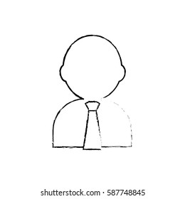 Businessman executive pictogram icon vector illustration graphic design