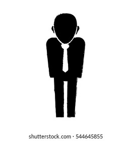 Businessman executive profile icon vector illustration graphic design