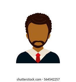 Businessman executive profile icon vector illustration graphic design