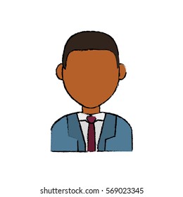 Businessman executive profile icon vector illustration graphic design