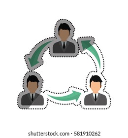 Businessman executive profile icon vector illustration graphic design