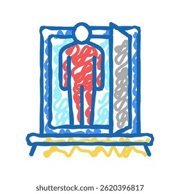 businessman expert doodle icon sketch vector. businessman expert sign. isolated symbol illustration