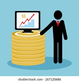Businessman explaining strategies