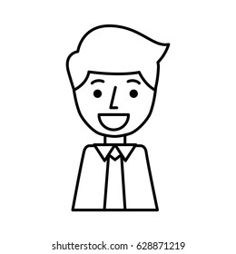 businessman expression avatar character