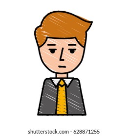 businessman expression avatar character