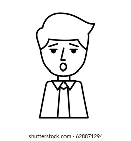 businessman expression avatar character