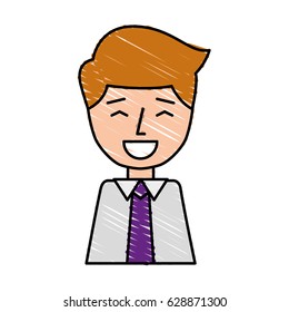 businessman expression avatar character