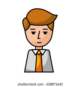 businessman expression avatar character