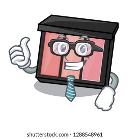 Businessman eye shadow isolated with the mascot