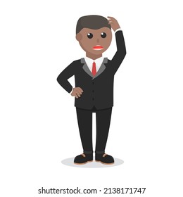businessman feel dizziness design people design character on white background