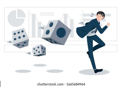 Businessman feel haunted by his investment decisions