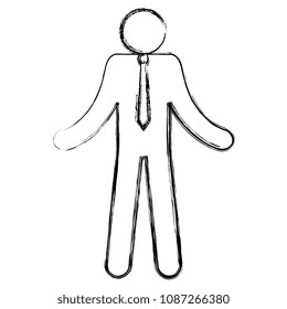businessman figure silhouette avatar