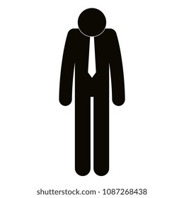 businessman figure silhouette avatar