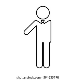 businessman figure silhouette icon