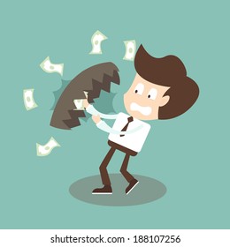 Businessman Financial trap