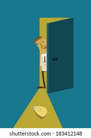 Businessman find the idea