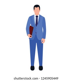 Businessman flat icon design