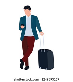 Businessman flat icon design 