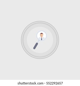 Businessman flat icon illustration isolated vector sign symbol
