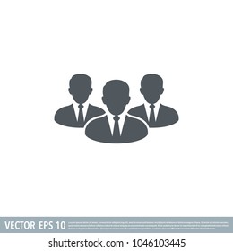 Businessman flat icon vector