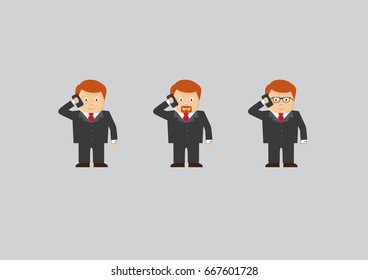businessman flat vector