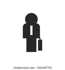 businessman flat vector icon