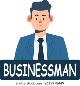 Businessman flat vector image person