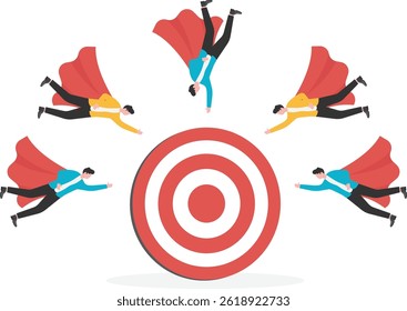 The businessman flew to the target bulls

