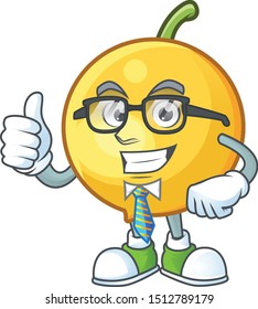 Businessman fresh mundu cartoon mascot for herb