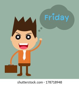 Businessman with Friday